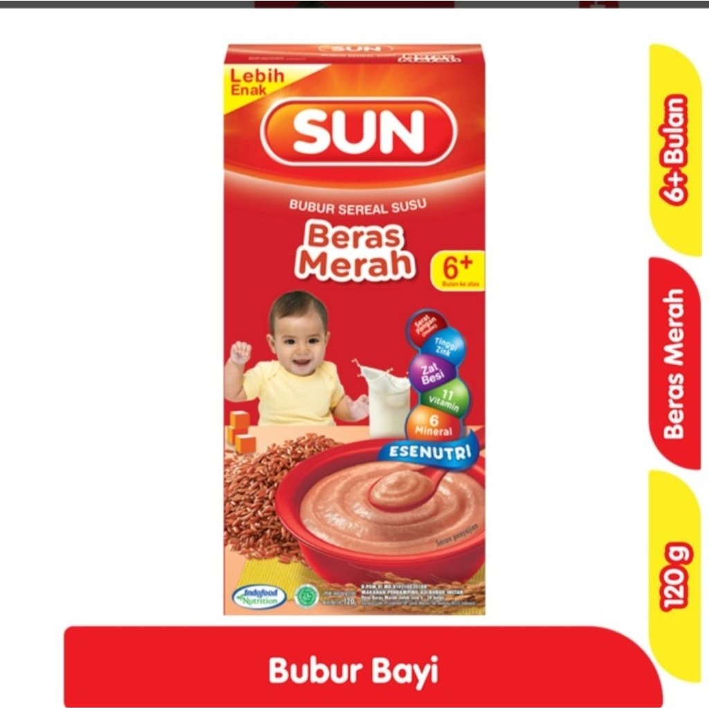SUN Bubur Bayi Beras Merah 120 g