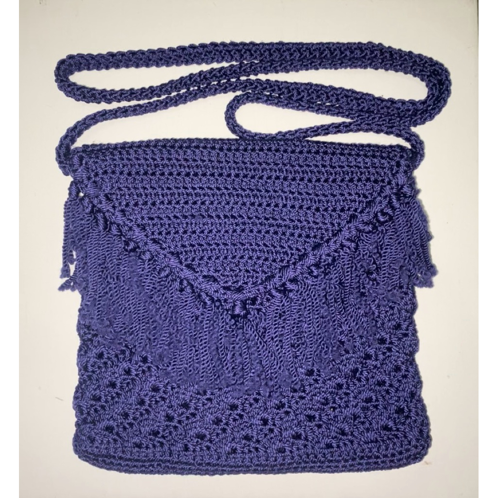 DIY tas dan bandana rajut