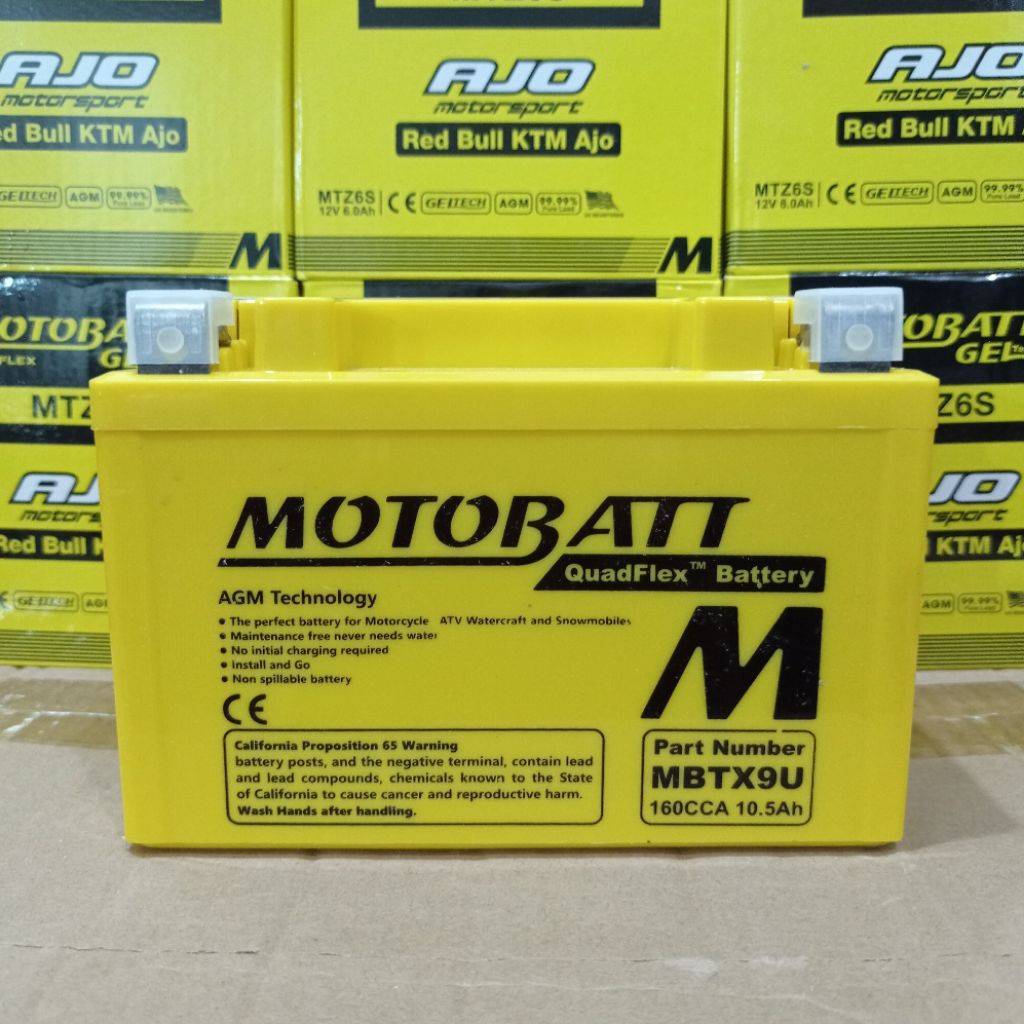 AKI MOTOBATT MBTX9U NINJA 250 FI NINJA 250 KARBU CB650