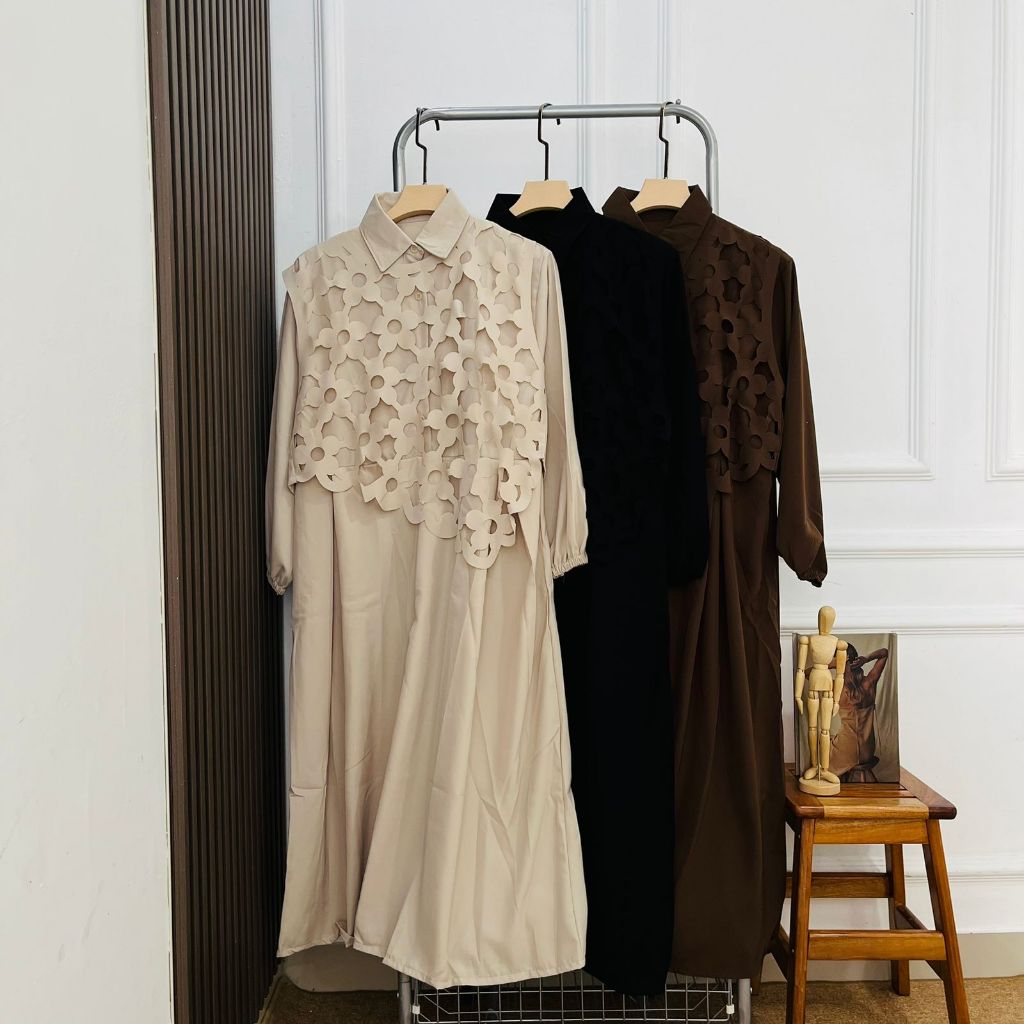 Risha Gamis Bahan Linonil Rich