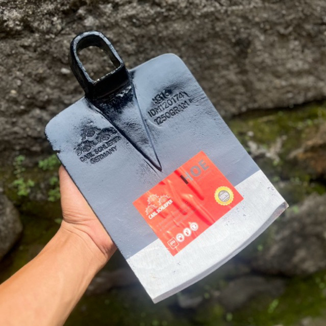 cangkul anti lengket cap carl scliper/cap mata - cangkul baja karbon anti lengket dan retak