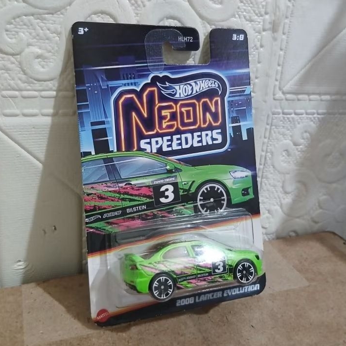 HOT WHEELS LANCER EVOLUTION NEON