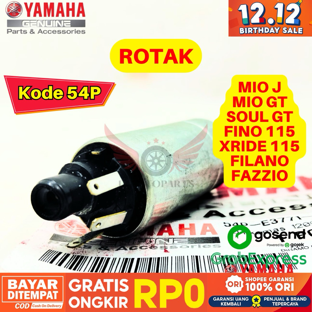 54P ROTAK DINAMO FUEL PUMP MIO J ORIGINAL YAMAHA GENUINE PARTS, ROTAK ORIGINAL MIO GT, ROTAK MIO SOU