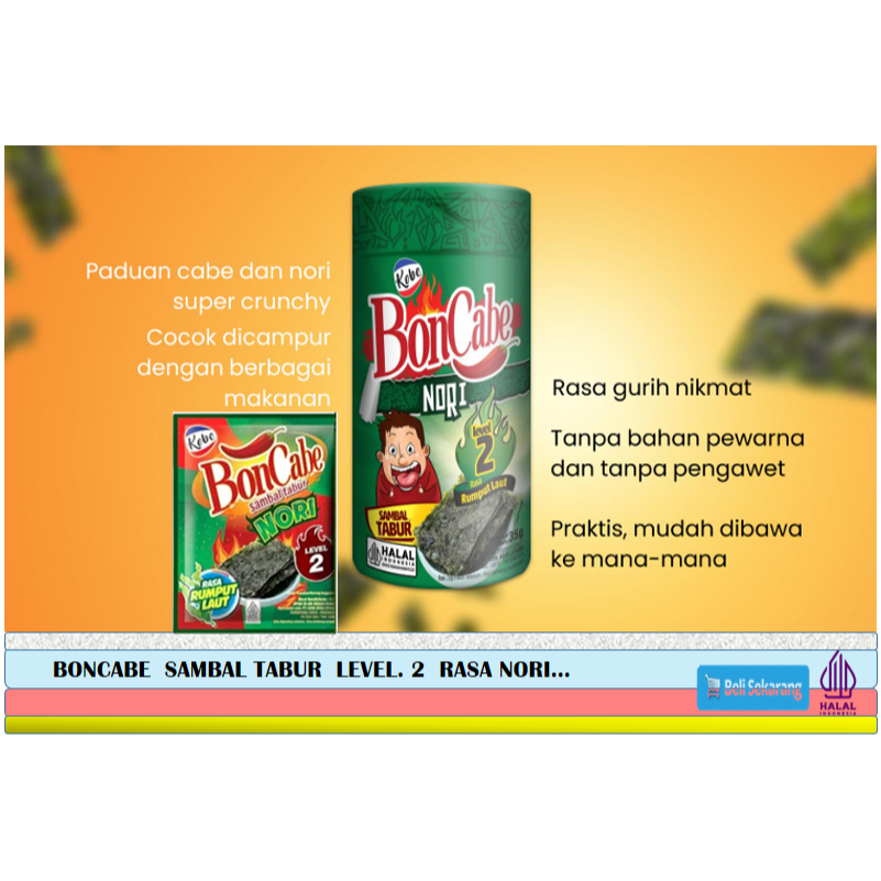 BonCabe Sambal Tabur Level. 2  Rasa Nori