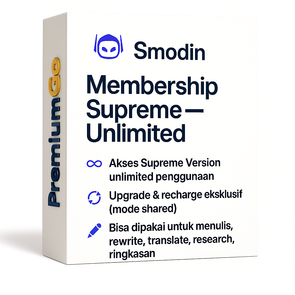 Smodin Premium Unlimited – Paket Shared Hemat 1 Bulan