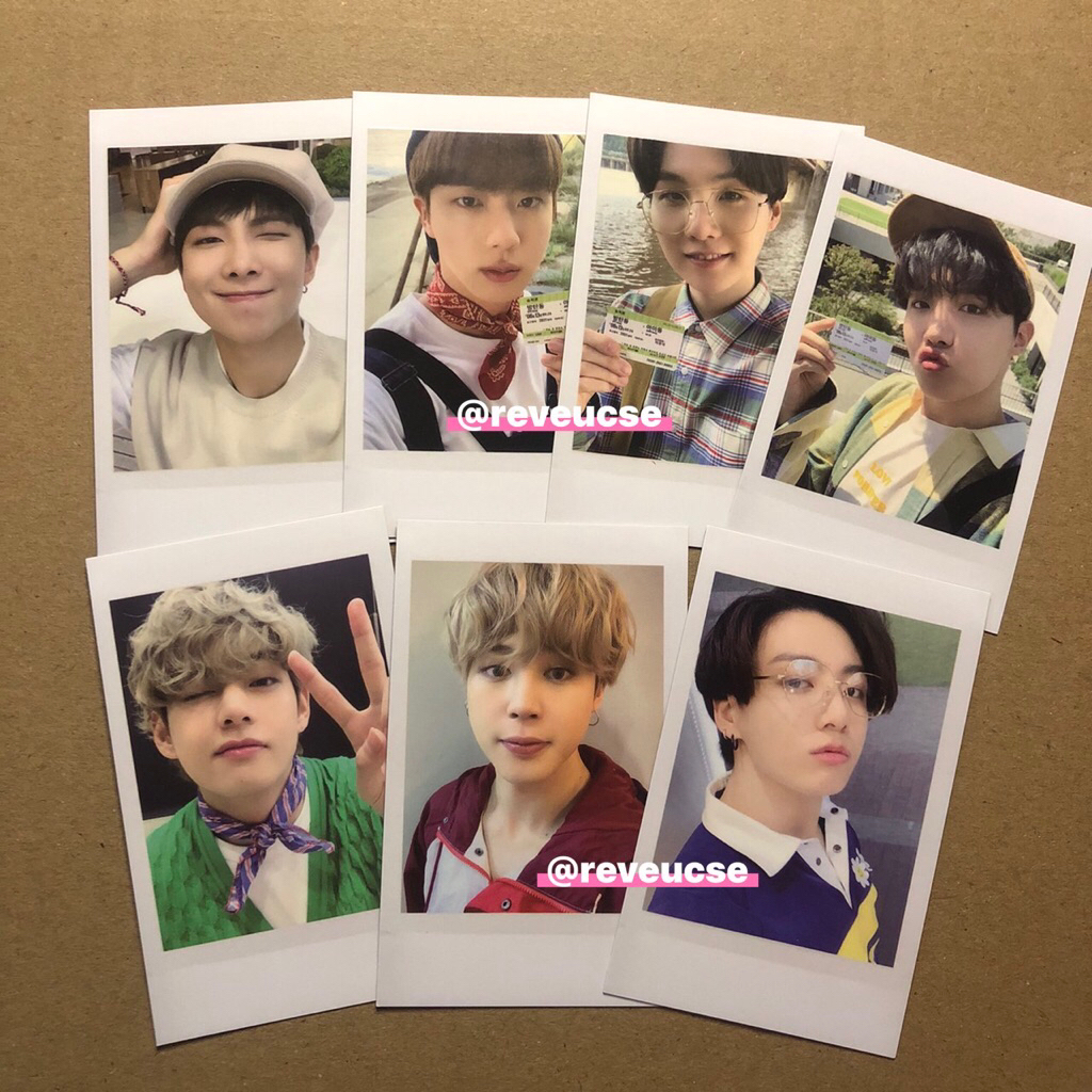 polaroid seasons greetings 2021 official rm jin suga jhope jimin v jungkook sg21 season greeting pho