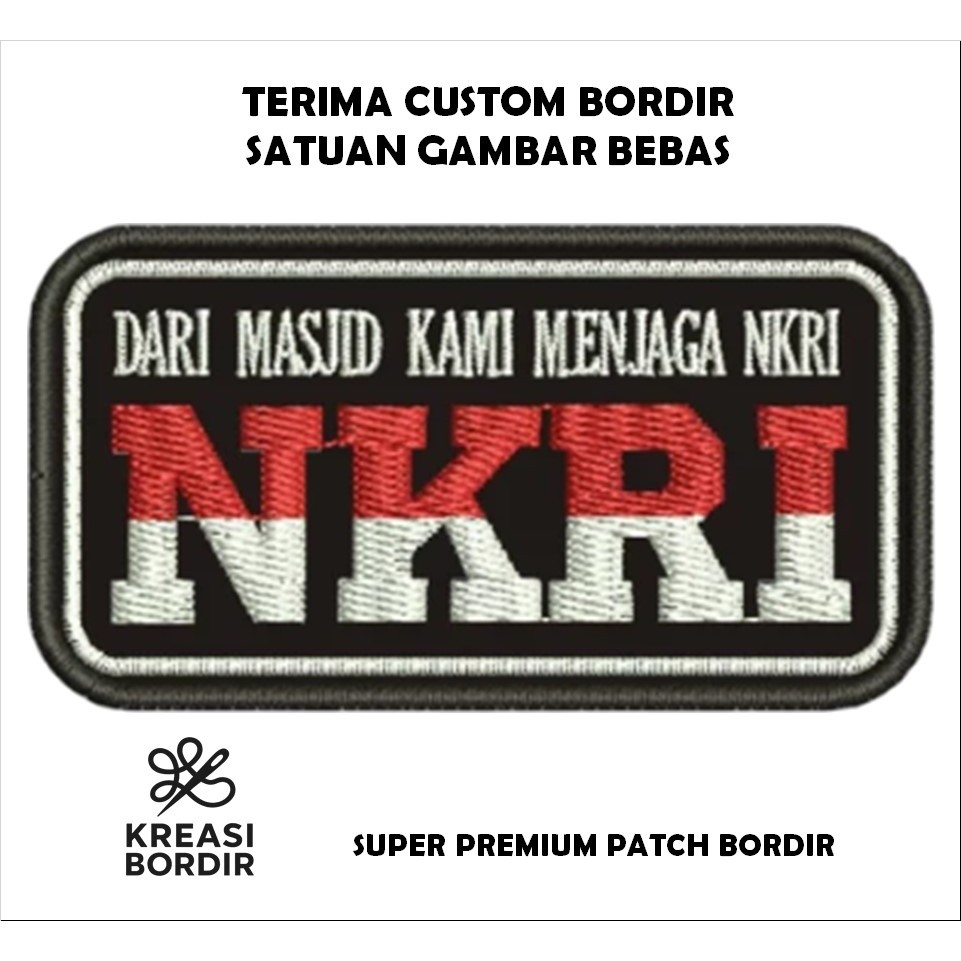 EMBLEM PATCH BORDIR LOGO BIKERS SUBUHAN NKRI - Kreasibordir.id