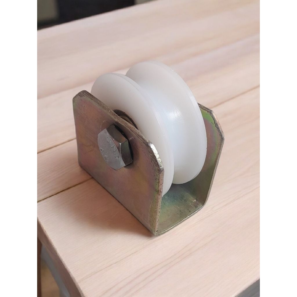 Roda Pagar Nilon Rel bulat dan siku, Roda nilon anti berisik