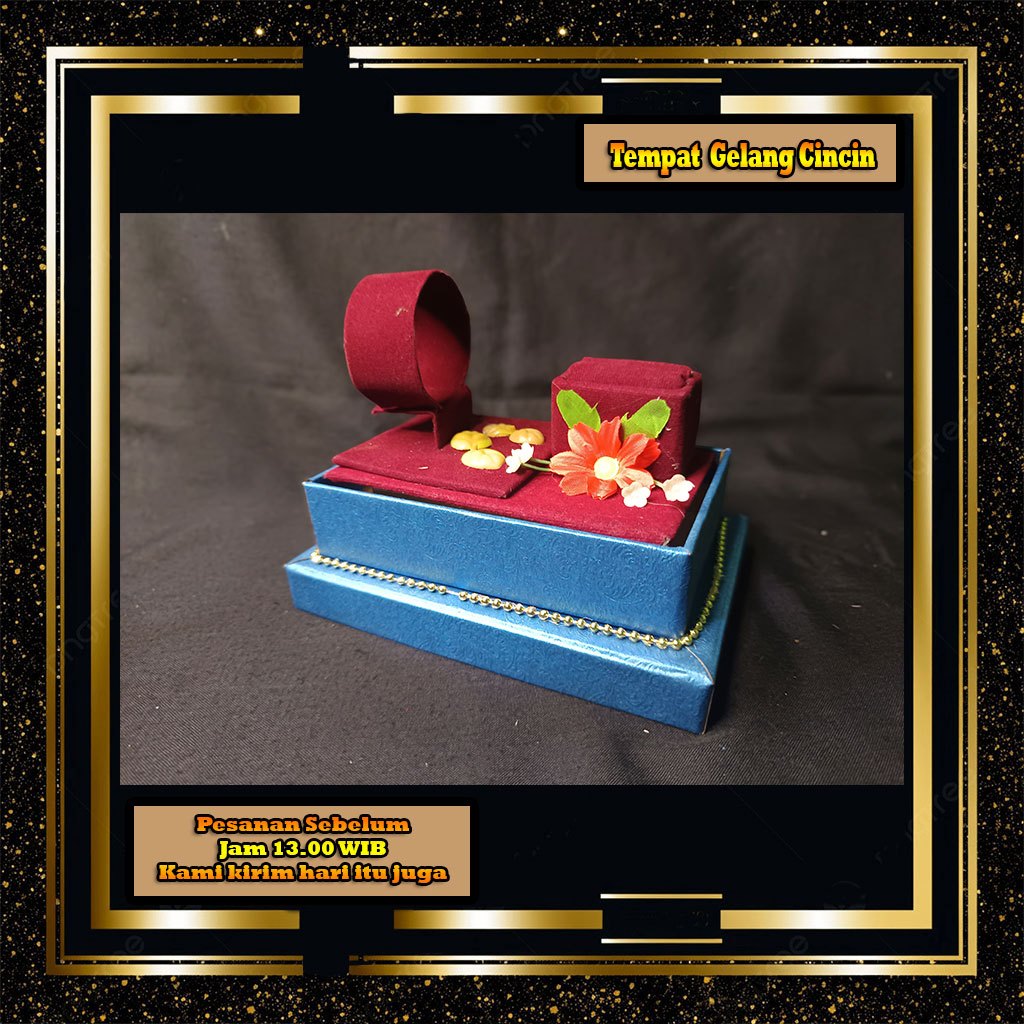 BEST SALLER BOX PERHIASAN BOX GELANG DAN CINCIN BOX HANTARAN TEMPAT GELANG DAN CINCIN SESERAHAN TEMP