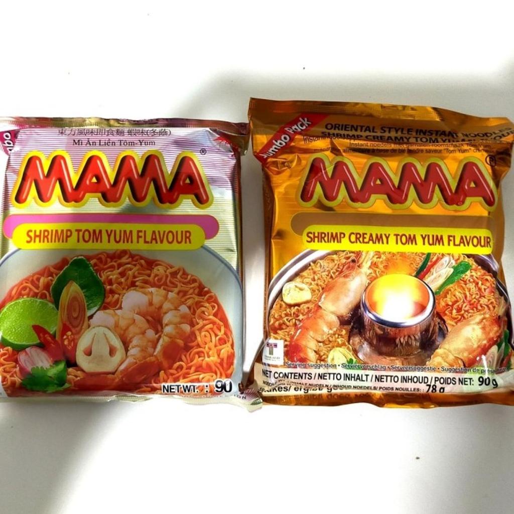 Mie Instan Mama Shrimp Tom Yum 90g 1pcs Asam Pedas