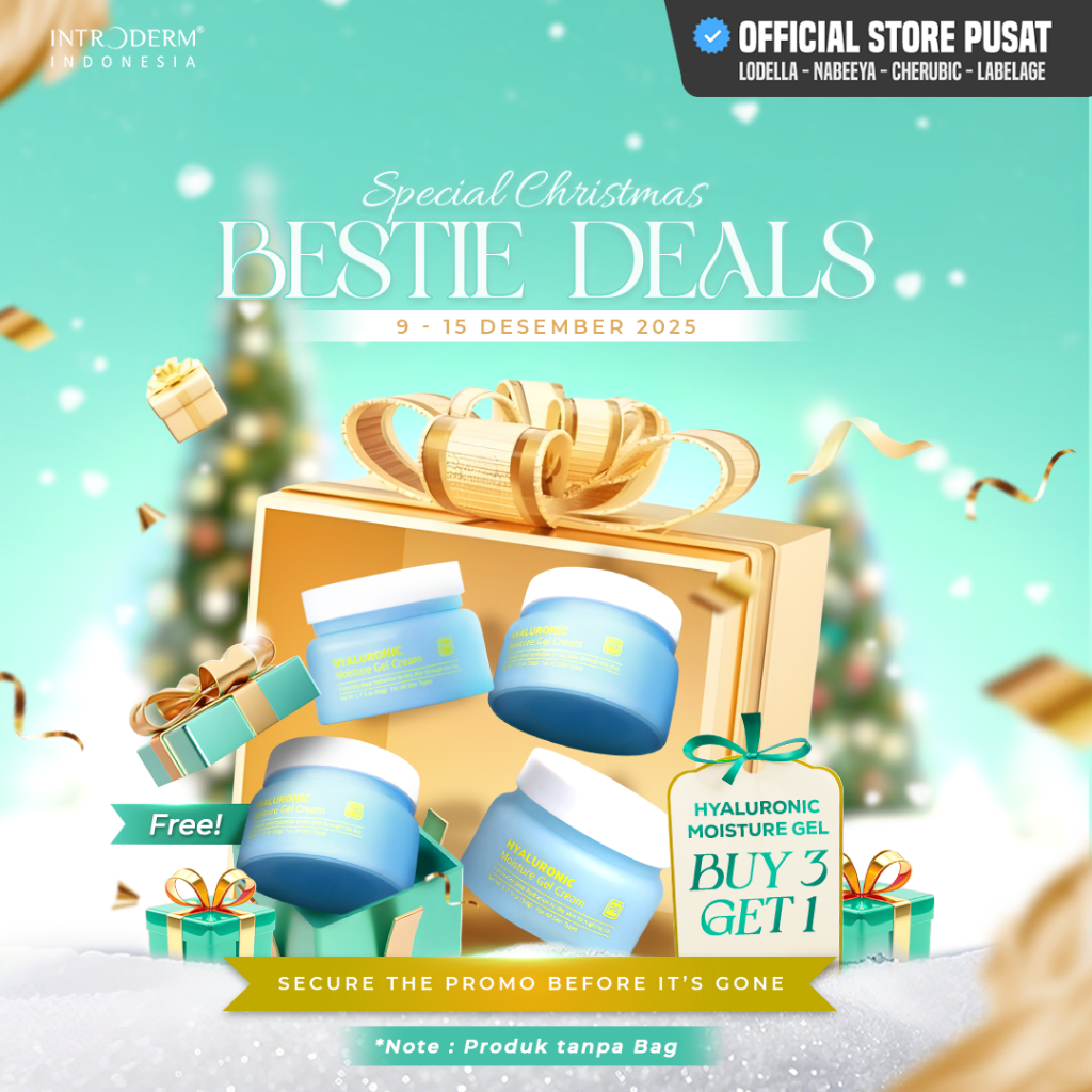 Introderm Indonesia | PROMO 12.12 | PAKET BESTIE DEALS NABEEYA BUY 3 HA FREE 1 NABEEYAA