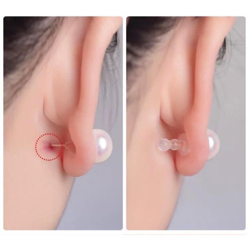 Penutup Anting Anti-Lepas Dan Anti-Tertusuk