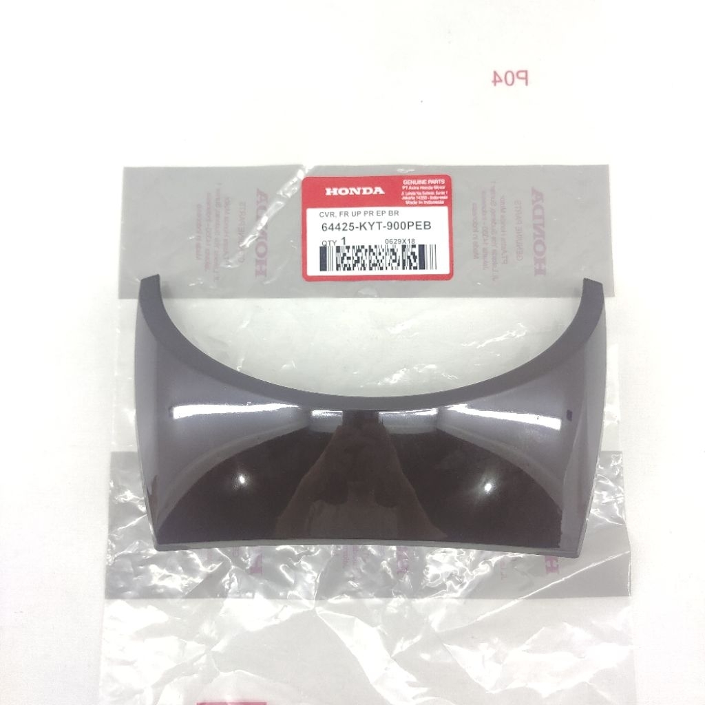 Front Upper Cover Tutup Panel kecil Atas Lampu Depan Honda Scoopy Karbu Coklat Brown Original 900PEB