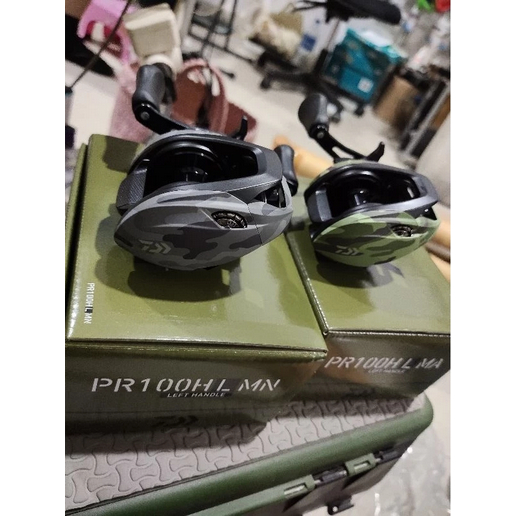 Gulungan Senar Pancing Rell Reel Bc Daiwa PR 100 H L Army Baitcasting