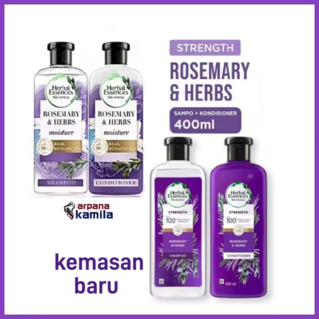 Herbal Essences Rosemary & Herbs Shampoo 400ml/Conditioner 400ml3