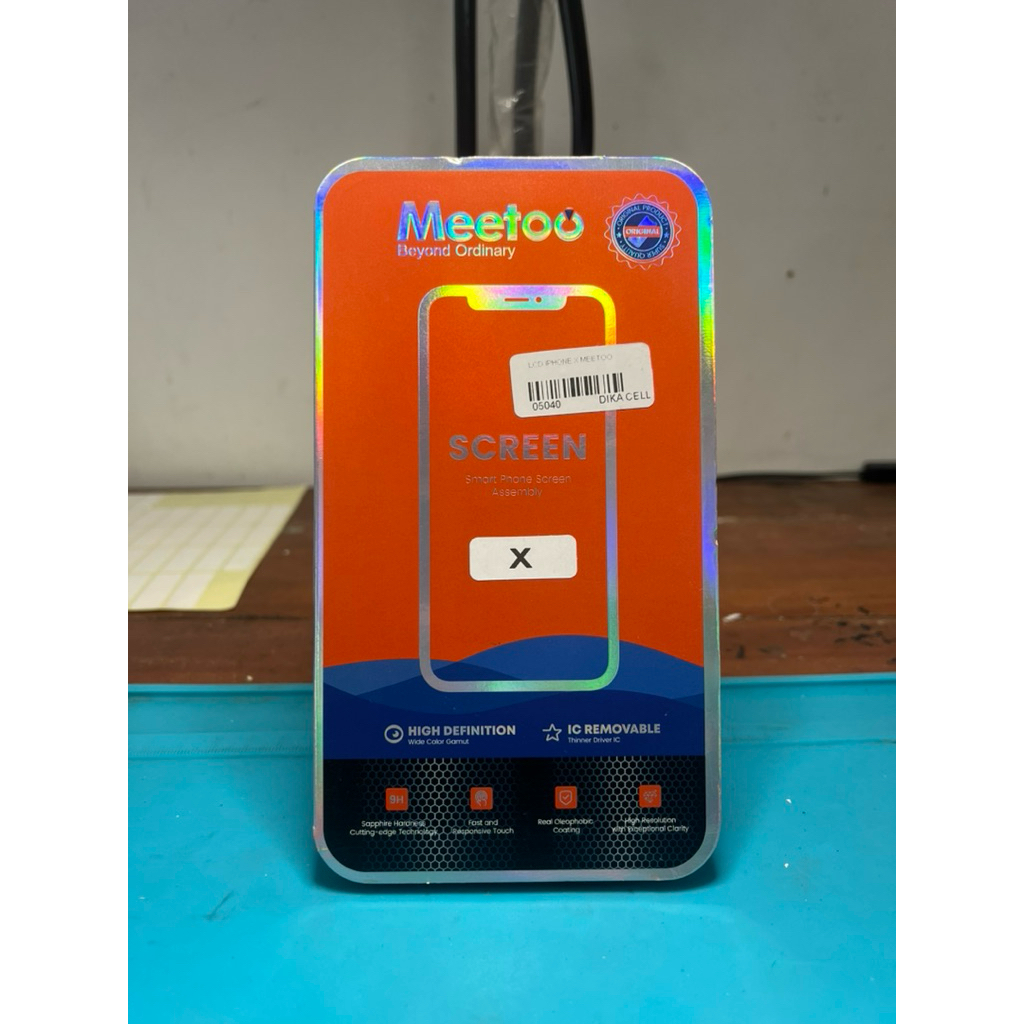 LCD IPHONE X ORI MEETOO BERGARANSI