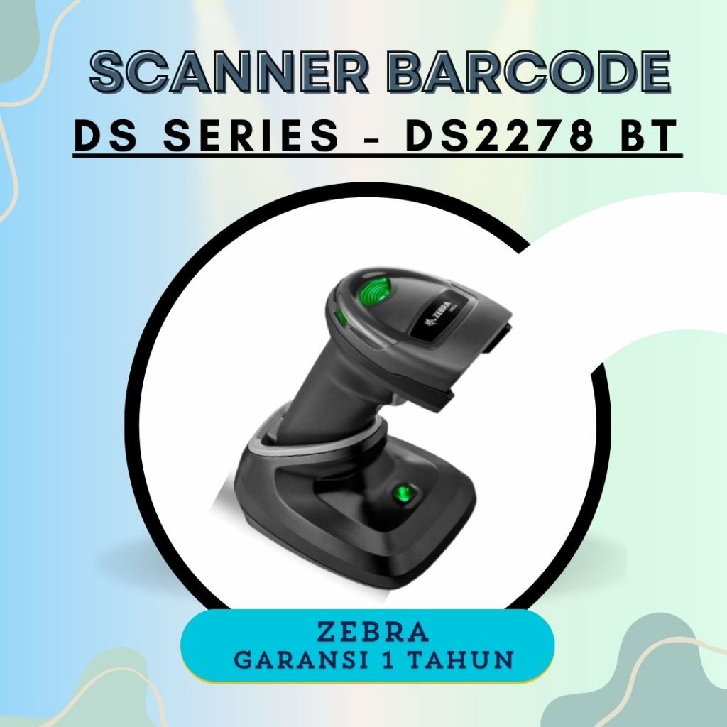 Zebra DS2278 Wireless Barcode Scanner 1D/2D Bluetooth – Original & Bergaransi