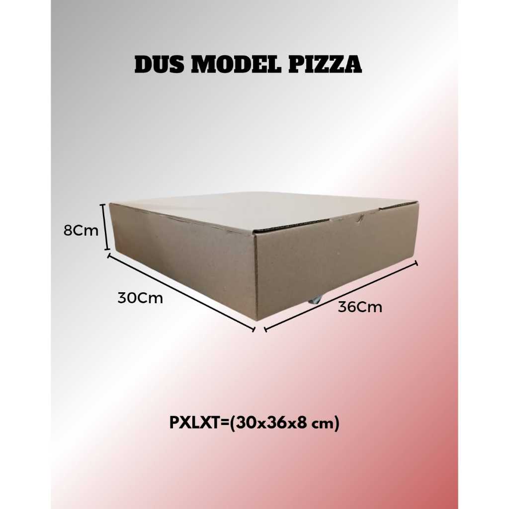 Kardus Pizza Uk.30x36x8 cm/ Die Cut/ Karton/ Box pizza