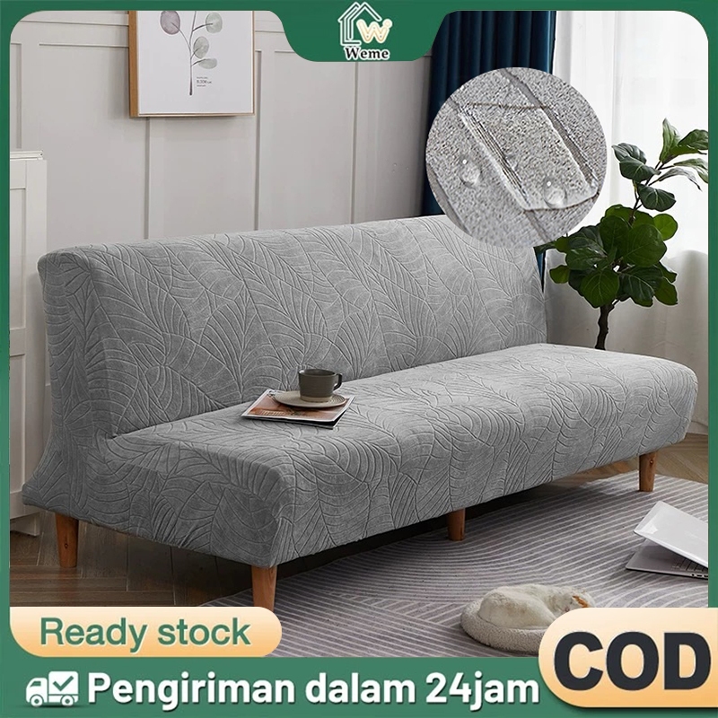 Sarung Sofa Waterproof Elastis Penutup Sofa Anti Air Anti Noda Polyester Stretch Sofa Cover Mudah Di