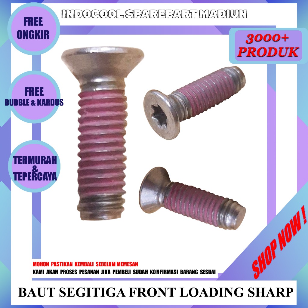 BSCS BAUT SEGITIGA MESIN CUCI / BAUT SEGITIGA FRONT LOADING SHARP