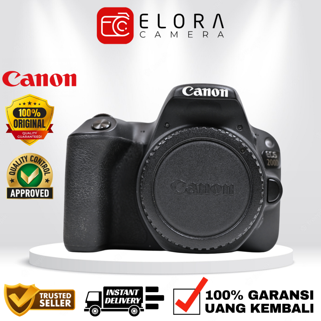 Canon 200D Body Only / Kamera DSLR Canon 200 D Kit 18-55 mm / Canon 200D Kit BO