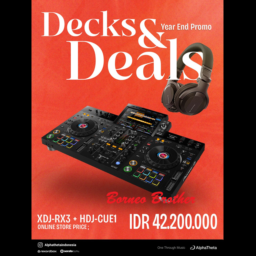 Pioneer Dj XDJ-RX3 + HDJ-CUE1 Promo Akhir Tahun 2025