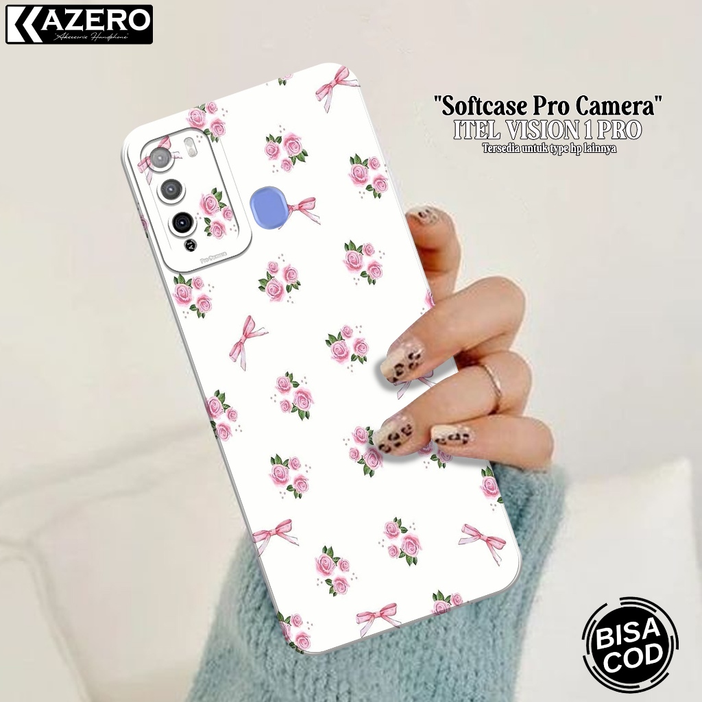 Case Hp Itel Vision 1 Pro - Fashion Case Aesthetic - Pro Camera - Softcase - Softcase Itel Vision Pr