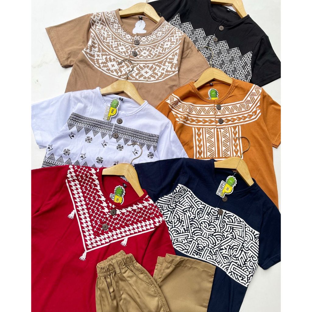 PIYORA - Setelan Koko Kurta Murah Anak Usai 8-10 tahun nyaman dipakai by Pineapple Kids