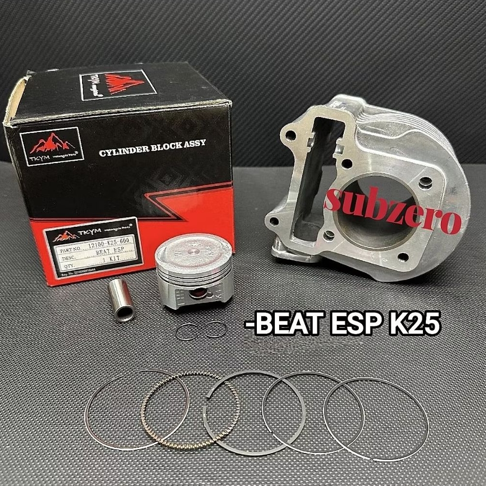 BLOK MESIN + SEHER PISTON KIT TAKAYAMA BEAT ESP (K25/K44) BEAT STREET BEAT POP SCOOPY ESP ORI TAKAYA