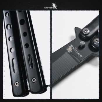 New Knifezer Pisau Lipat Cs Go Balisong Folding Knife Stainless Steel - C3 Co