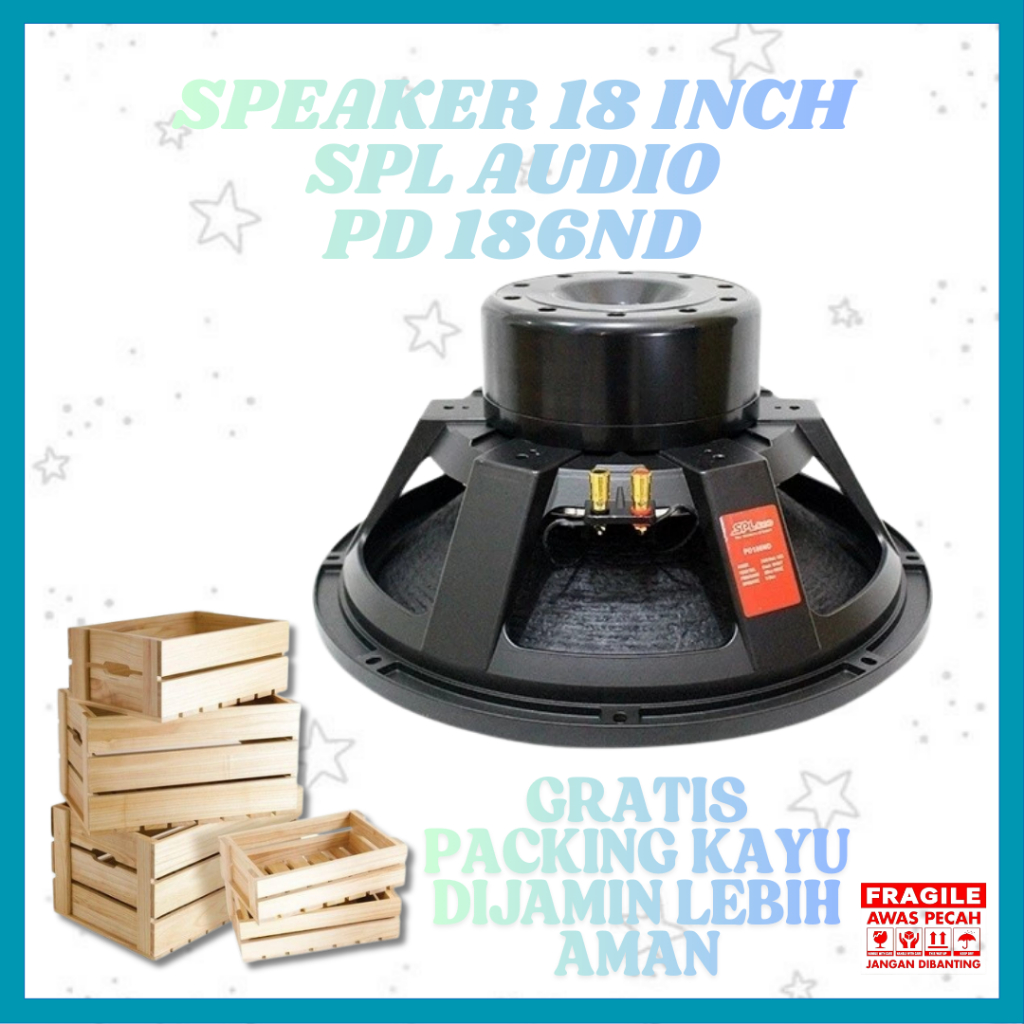 SPL Audio Speaker Neodymium 18 Inch PD186ND