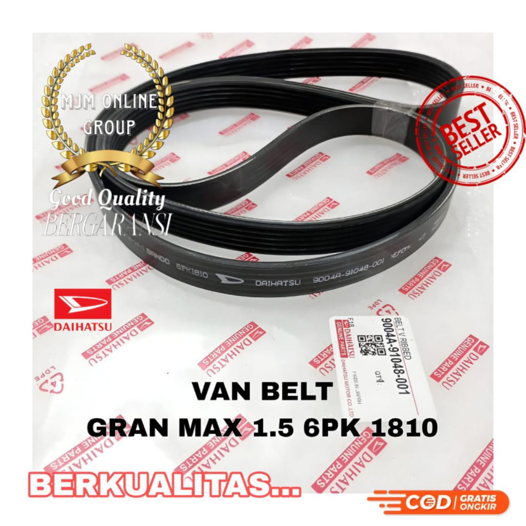 Van belt tali kipas Gran Max Grandmax 1.5 cc 6pk 1810 Bergaransi