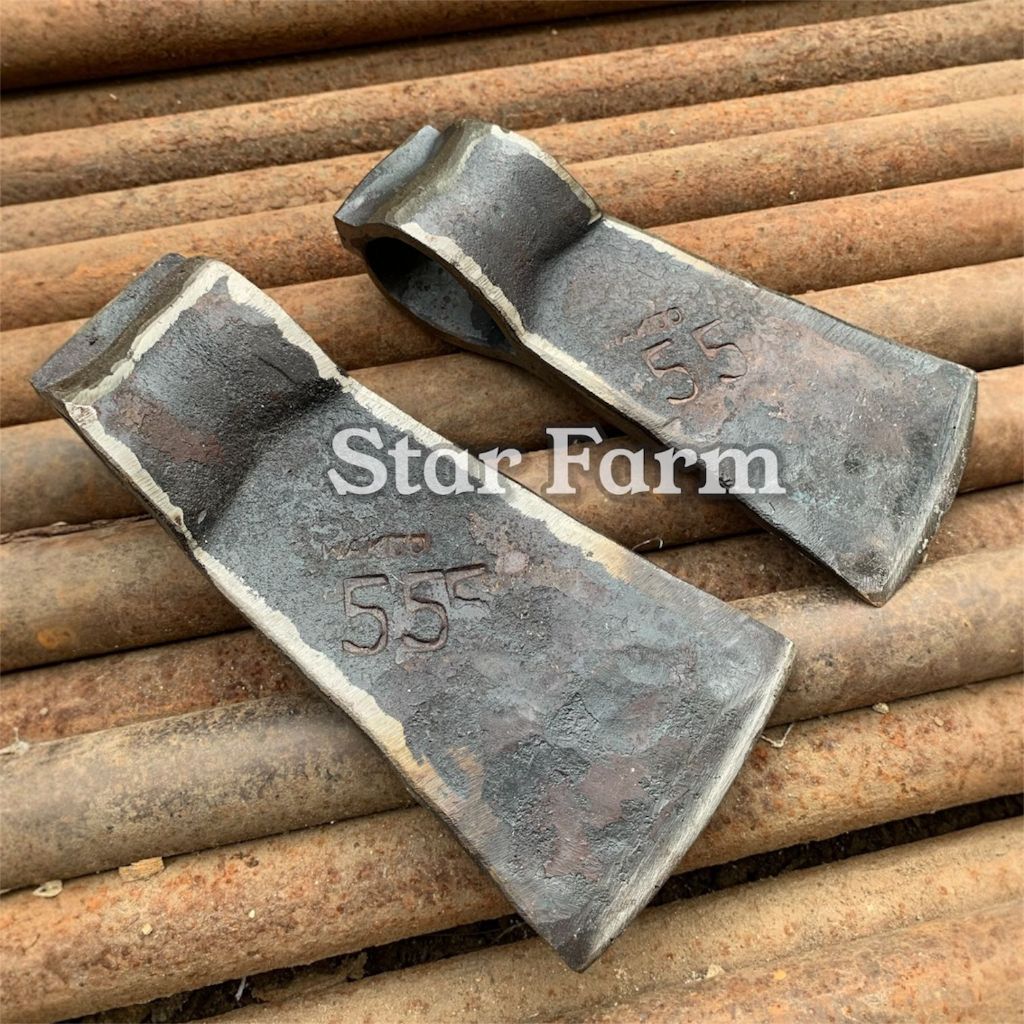 Ukuran Besar Kapak Belah Kayu Baja Tebal Dan Kuat - Kapak Baja Per Sepuhan Tua SIAP PAKAI