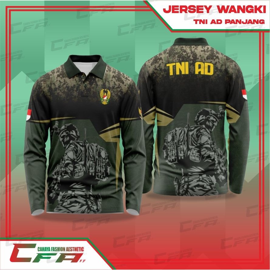 CFA JERSEY TNI AD WANGKI PANJANG BAHAN DRYFIT MILANO FULL PRINTING PREMIUM