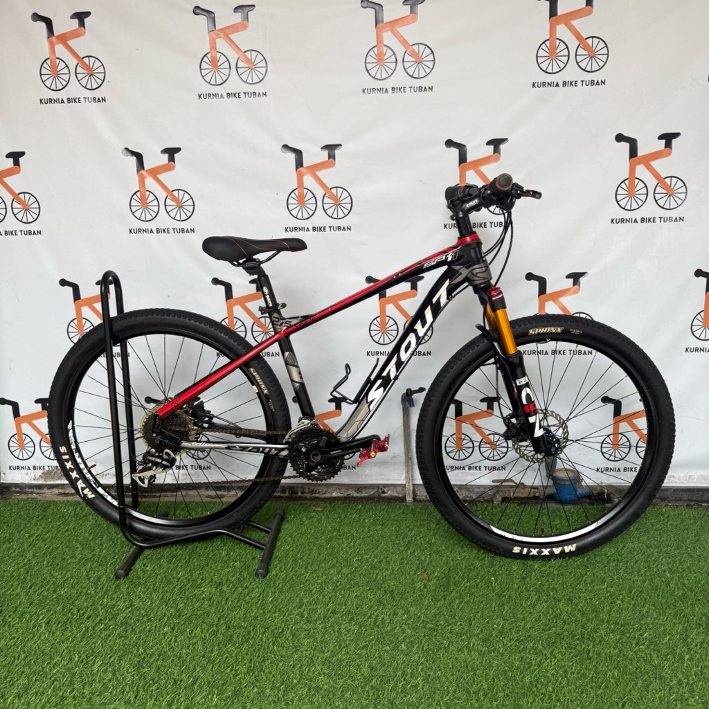 SECOND Sepeda MTB Rakitan STOUT SP11 Sepeda Gunung Bekas No Xtrada