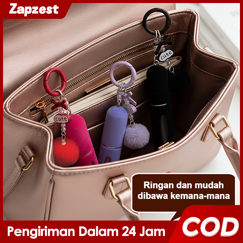 Botol parfum refill 5ml portable mini travel gantungan kunci aesthetic