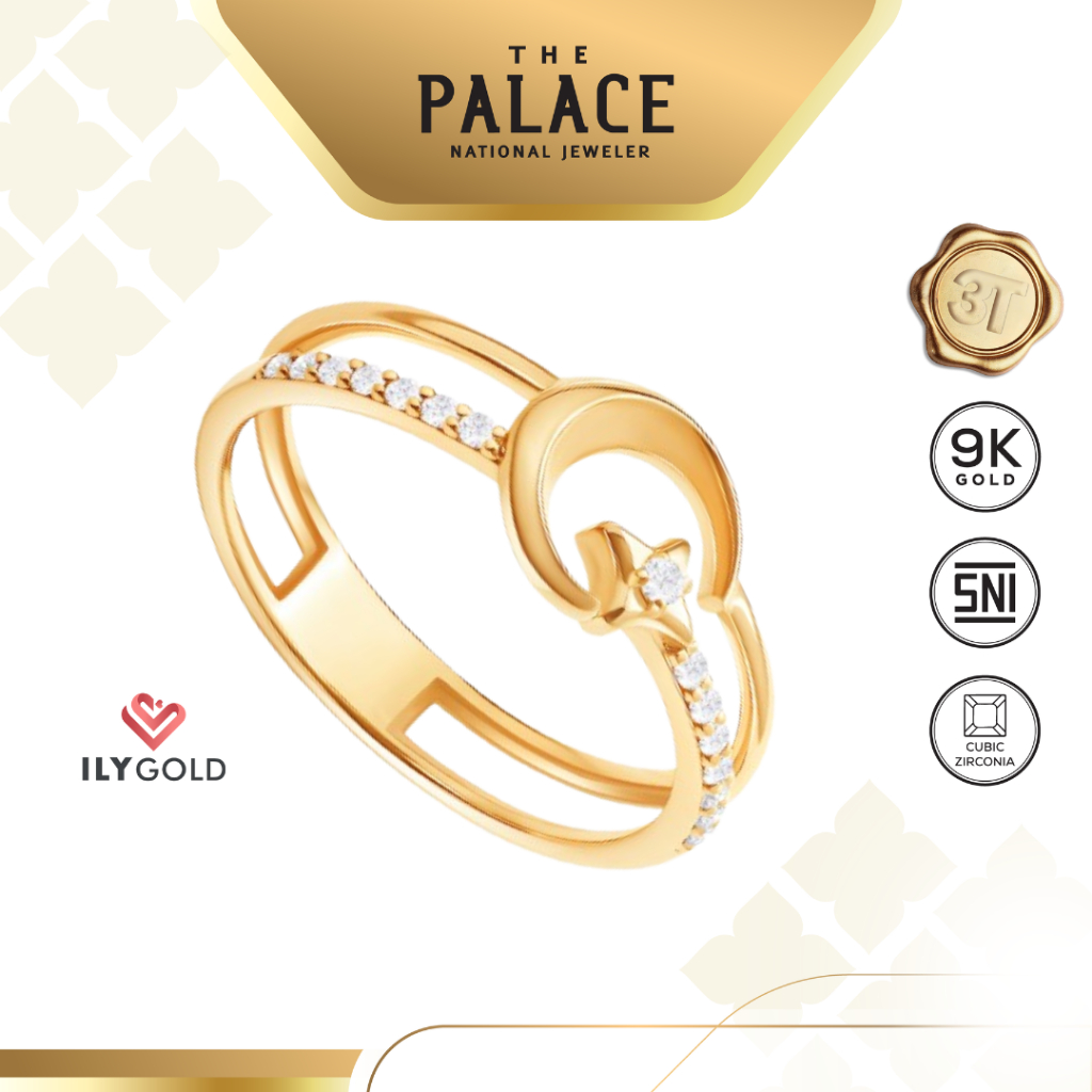 ILY GOLD Luna Collection Ring / Cincin