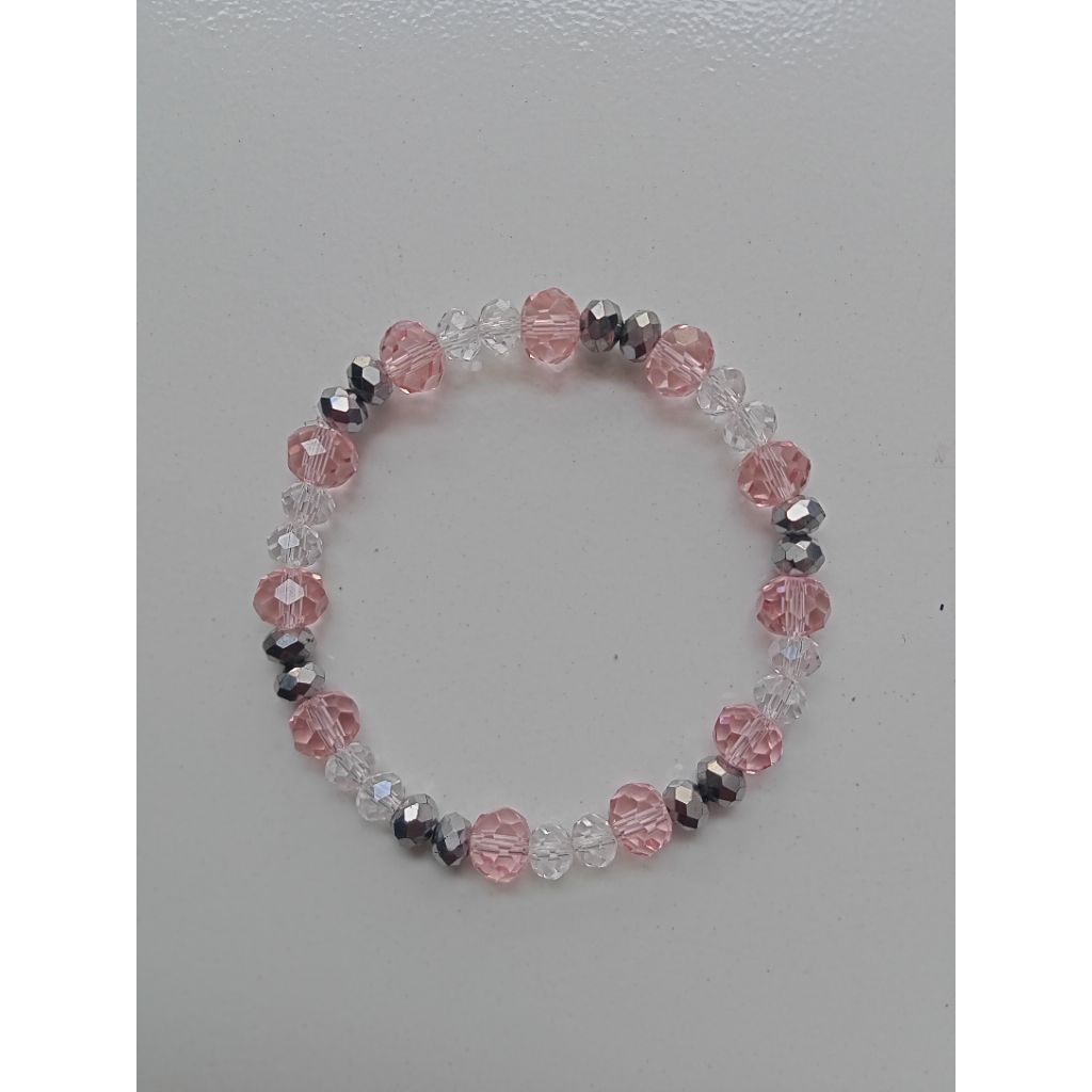 Gelang Kristal Ceko Premium Cantik | Gelang Manik Manik Korea | Gelang Wanita Aestetik