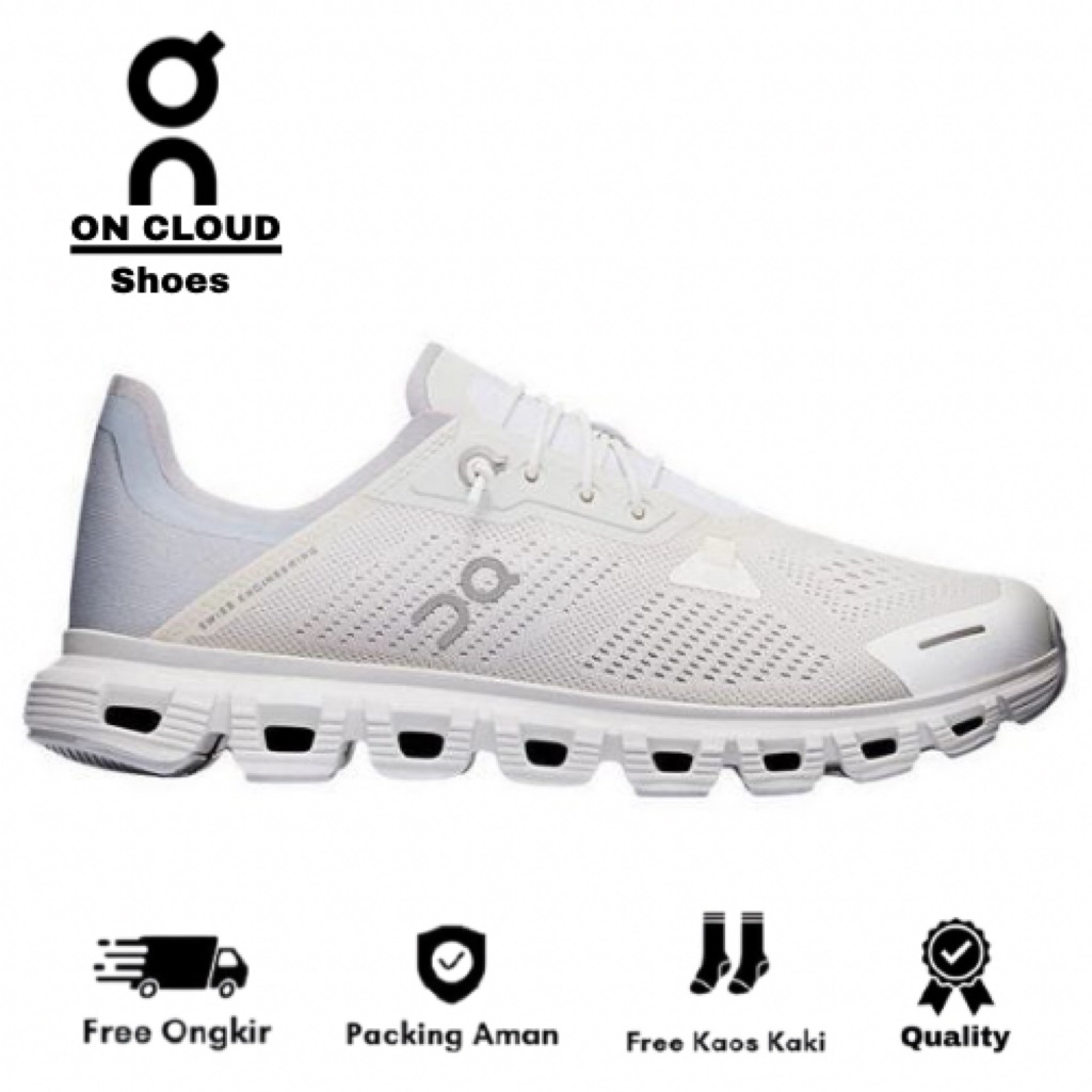 Running Shoes On Cloud / Cloud 6 Coast White Shoes