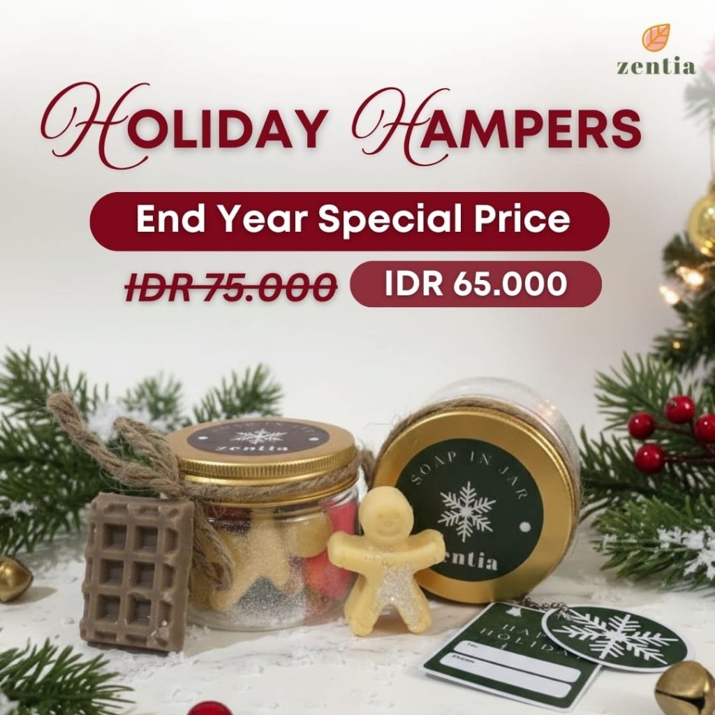 Christmas Mini Hampers - Mini Soap Bar | Zentia Holiday Hampers | Hadiah Natal | Mini Gift Box