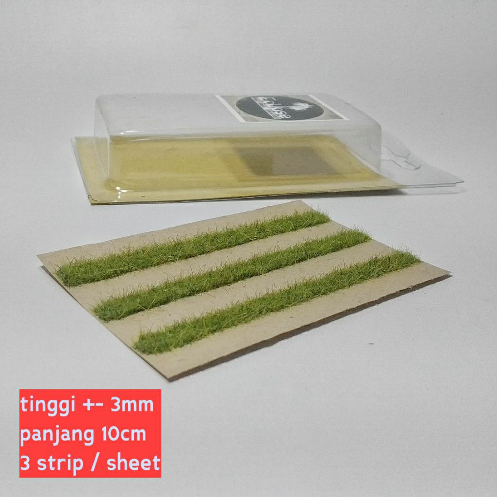 Miniatur semak rumput tuft bahan maket diorama miniatur