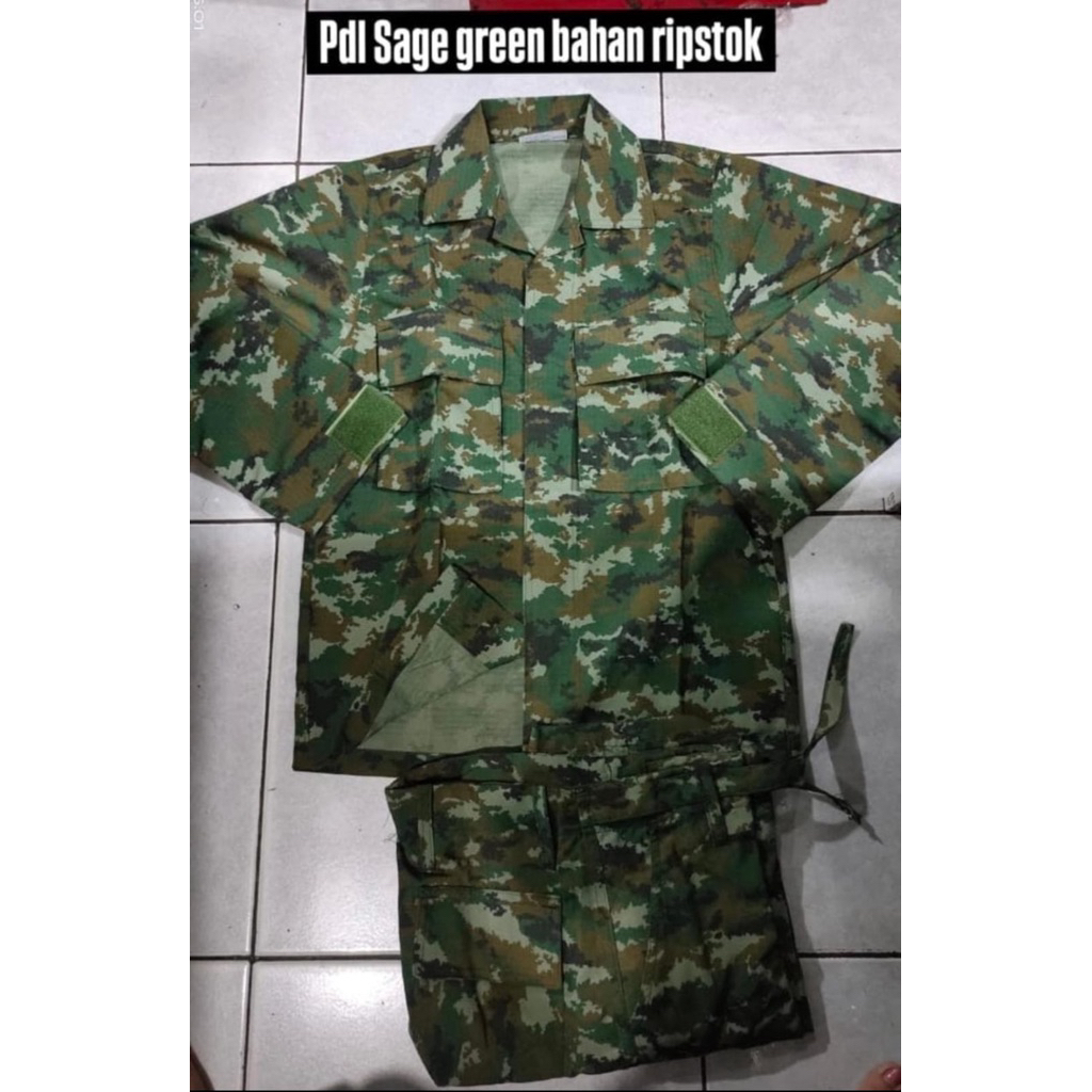 Setelan PDL sage green terbaru