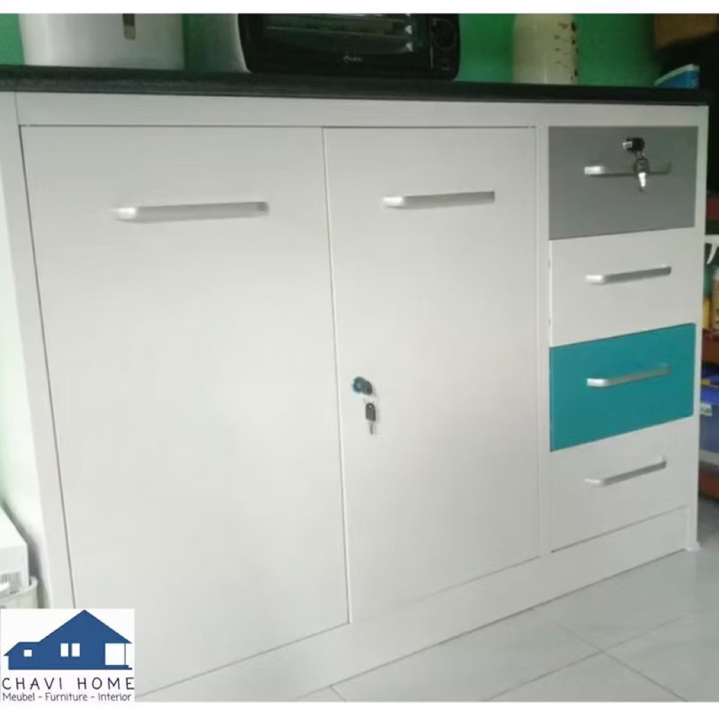 khusus kargo lemari dapur besi kitchen set bawah