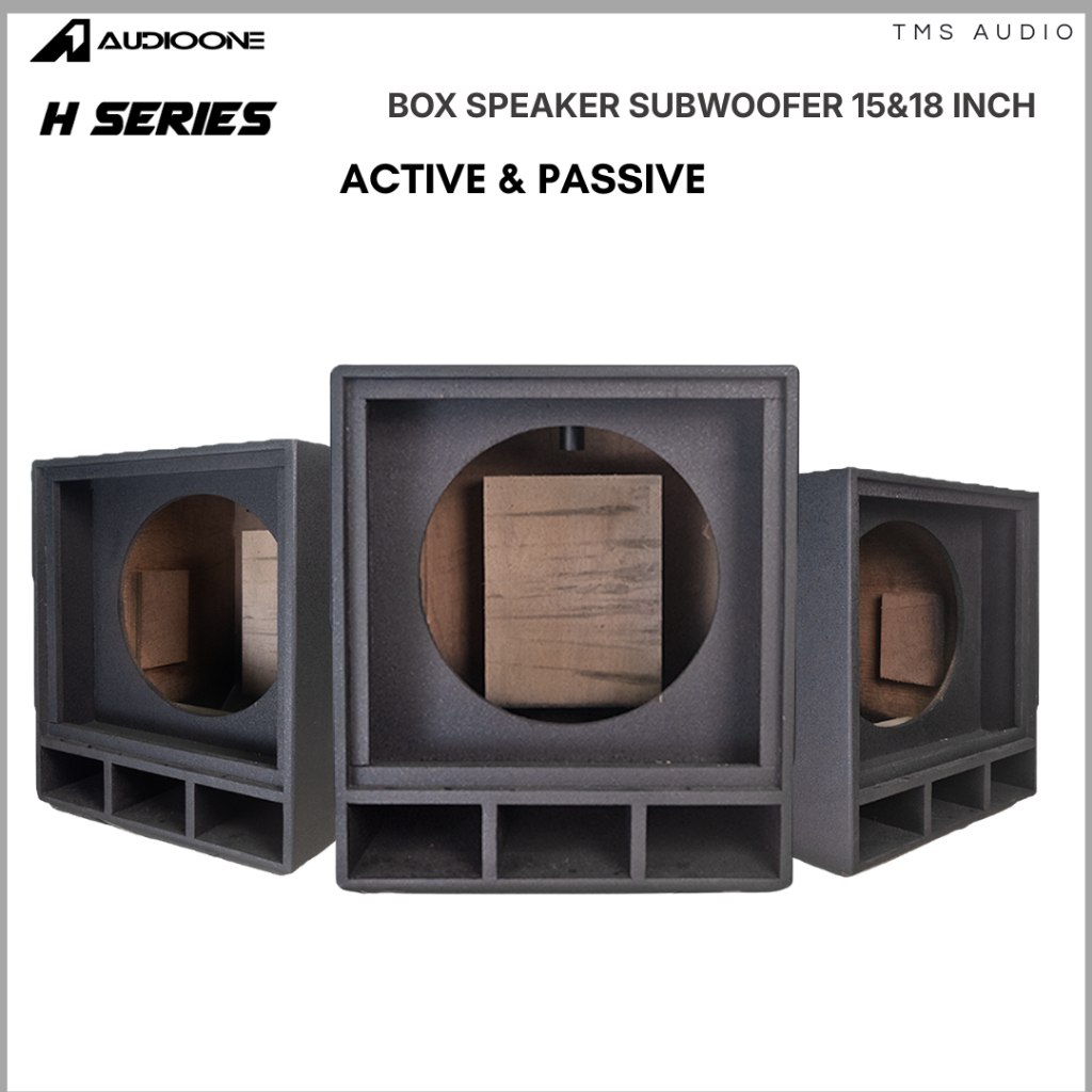 Box Speaker 15/18 Inch Aktif / Pasif H 115/H 118 Bahan Meranti Bok Kosong Sound System  | TMS AUDIO