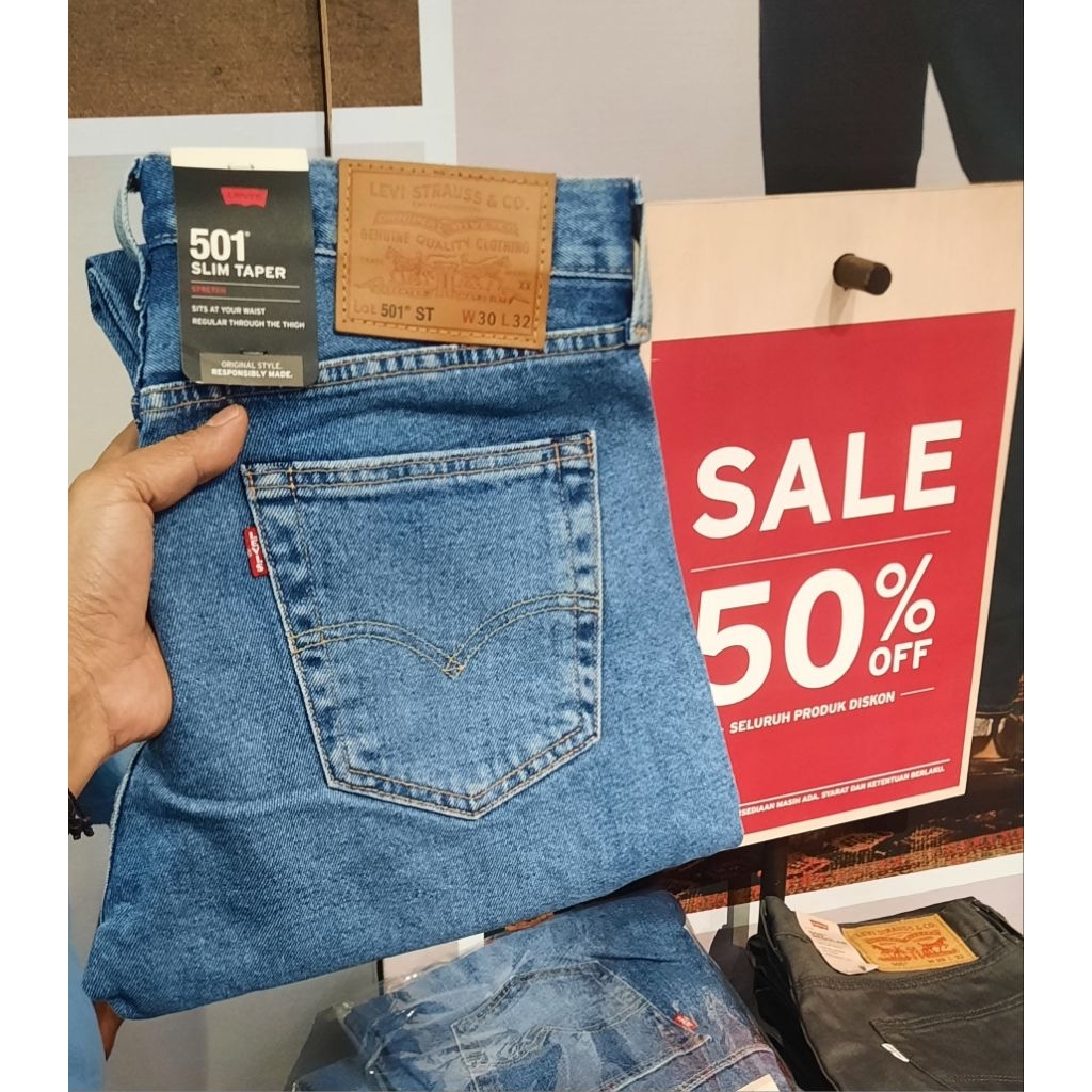 CELANA LEVI' S 501 ST 100% ORIGINAL (28894-0247)