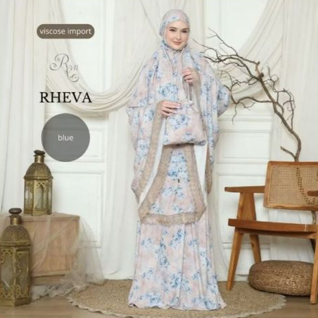 Mukena Ryn Rayyan Rheva Series Mukena Traveling Rayon Viscose Import