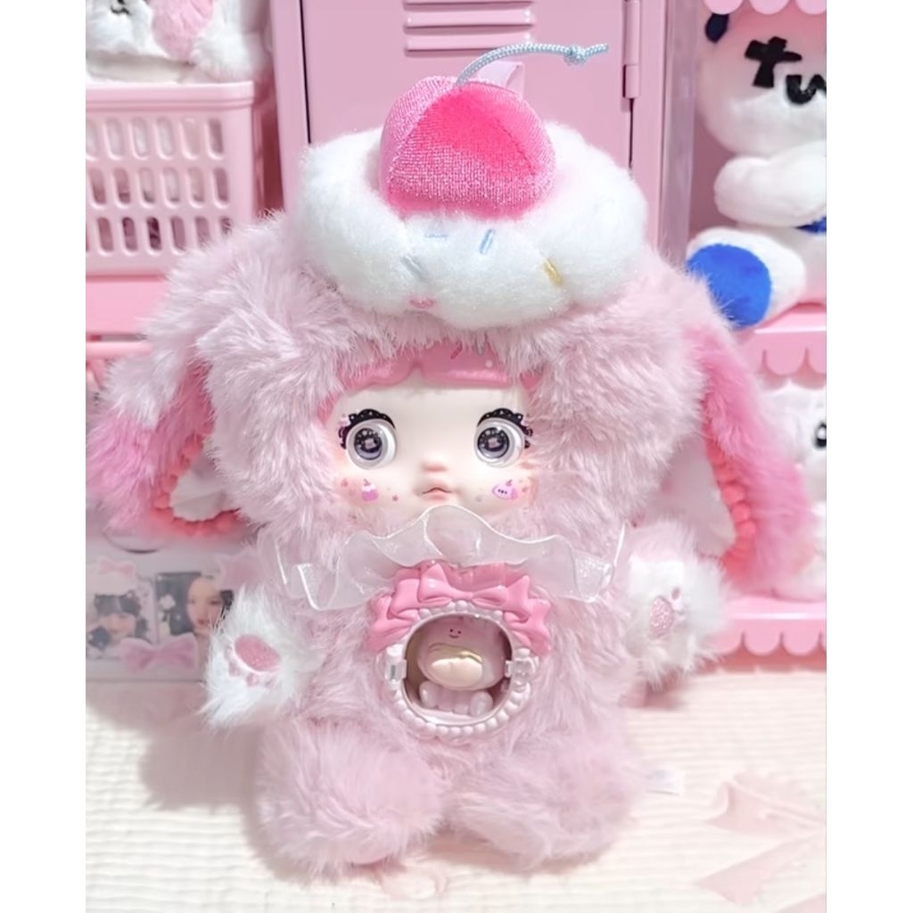 Berry Pop Pink Nommi V7 A Bite Of Sweetheart Series Plush Blind box [Ready stock selected blindbox y