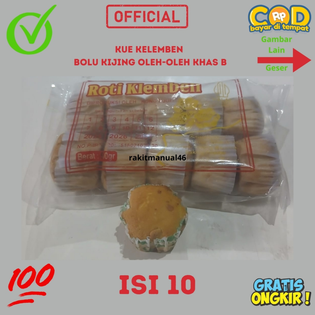 Kue Bolu Telur Kemasan Lembut