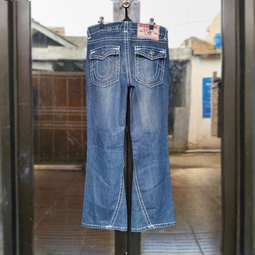 celana jeans true Religion Joey super t denim vintage y2k vtg size besar