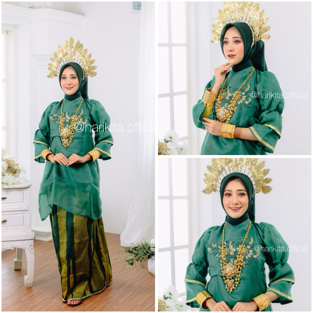 BAJU BODO ORGANZA BUNGA SERUT